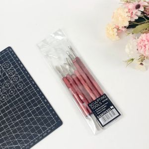 SAMOYED SCTS-L06 Alat Ukir / Pahat Seni Patung / Pot Tanah Liat Polimer / Keramik / Lilin / Dekorasi Kue / Pottery / Polymer / Ceramic Clay / Wax / Plaster / Cake Frosting Sculpting / Modeling / Carving Tools
