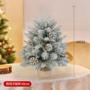 ชุดตกแต่งต้นคริสต์มาสขนาดเล็กสำหรับใช้ในบ้าน ต้นคริสต์มาสขนาดเล็กแบบจัดวางที่โต๊ะสำหรับตกแต่งในช่วงเทศกาลวันหยุด