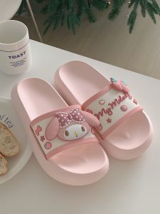 New Cute Couple Beach Shoes Soft Thick EVA Slippers for Men And Women Anti-Slip Summer Sandals Home Comfortable Slippers