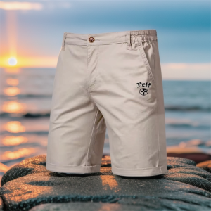 Mens Fashion Elastic Waist PELF Golf Shorts 2025 Summer Mens Vacation Leisure Essential High Quality Beach Shorts