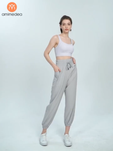 Quần dài jogger thể thao nữ tập gym yoga AMI MEDEA cao cấp thiết kế năng động 9051