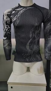 Lelaki MMA BJJ seluar panjang Rashguard Jiu Jitsu tinju bingkap gim elastik pinggang nilon seluar gim kecergasan berbasikal melayari seluar