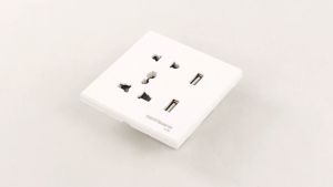 Stop Kontak UK EU US +2 USB Universal Port Dinding Colokan Socket ATH1
