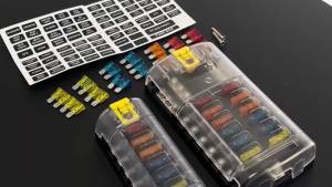 12V 32V Auto Marine Waterproof Power Distribution Panel Board 6/12 Way Car Boat Blade Fuse Box Block Holder LED Indicator