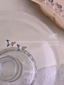 Chinese Style Jade Safety Buckle Nail Art Decorations Lucky Bamboo Design Green Emerald Color New Year DIY Nail Accessories