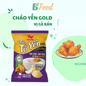 10 gói Cháo Tổ Yến Gold vị Gà Rán cháo yến dinh dưỡng cháo yến ăn liền trẻ em gạo Nhật
