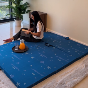Mandaue Foam Mega Fold & Keep Folding Mattress - Durable High Density Space-Saving Mat - 5 Years Local Warranty