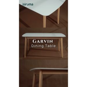 Meja Makan Extendable Minimalis GARVIN DINING TABLE - ISIRUMA