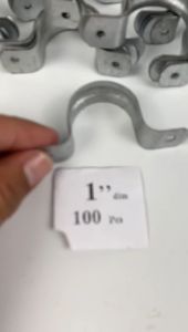 KLEM BESI PLAT PIPA UKURAN 1 INCH HARGA MURAH BARANG BERKUALITAS ISI 100 BIJI PER PACK TERLARIS