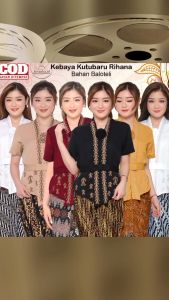 Atasan Kebaya Kutu Baru Bordir Modern Rihana Bahan Baloteli Premium Lengan Pendek Aneka Warna Cantik Kekinian | Pakaian Wisuda Acara Pesta Kondangan Wanita Remaja Dewasa Elegan Mewah