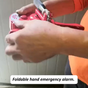 ไซเรนฉุกเฉินมือหมุนพับได้+อลูมิเนียม ไม่ใช้ไฟฟ้า ใช้บ้าน/ออฟฟิศ/แคมป์/กันน้ำท่วม ใน-นอกอาคาร