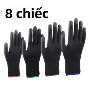Găng Tay Nylon Phủ PU Chống Trượt Chống Mài Mòn Bền Bỉ Dùng Cho Làm Vườn Sửa Chữa Ô Tô 8/16/24 Chiếc Có Size S/M/L/XL
