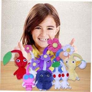 Pikmin Plush Toy Olimar Flower Bud Leaf Cartoon Game Plushie Soft Stuffed Doll for Children Boys Girls Universal Gift