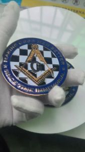 High Quality Metal 3 Inch Solid Cut-Out MASON Car Emblem MAKING GOOD MEN BETTER SINCE TIME IMMEMORIAL High-Quality Car Sticker