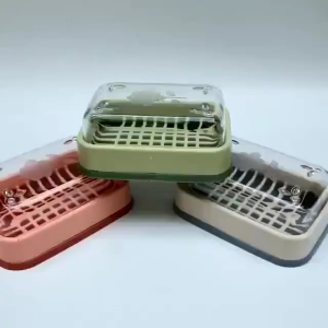 Hộp để xà phòng có nắp VIỆT NHẬT Chính Hãng ( giao màu ngẫu nhiên )
