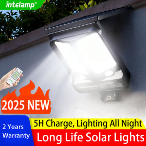 Solar Lights Outdoor with 3 Modes Motion Sensor Super Bright Wall Lamp IP65 Waterproof Street Light for Garden Yard Path Garage