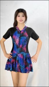 ชุดว่ายนำ้วันพีช ชุดว่ายนำ้ลวดลายสดใสน่ารัก ชุดว่ายนำ้กระโปรง ชุดว่ายนำ้ผู้หญิง D2931