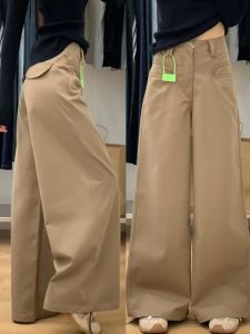 กางเกงยีนส์ทรงหลวมสำหรับผู้หญิง กางเกงขายาวทรงตรง ทรงหลวม ทรงเข้ารูป ฤดูใบไม้ผลิและฤดูร้อน สไตล์เกาหลี ลำลอง