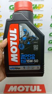 Oli Motul 3000 Plus 1 Liter 4T 15w50 20w50 Oil 1000ml Motor Sport Trail Tiger Thunder KLX Scorpio