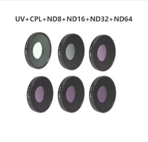 ตัวกรองเลนส์กล้องถ่ายรูป JSR สำหรับ DJI Osmo Action 4 3ส่วน 8/16/32/64 ND NDPL Ccu MCUV NIGHT STAR ชุดตัวกรองสำหรับ Action 4 3