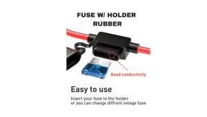 FUSE FLAT WITH HOLDER BOX RUBBER 10 AMP 15 AMP 30 AMP UNIVERSAL for Motorcycles SOLD AS PER PEICE (1PC)