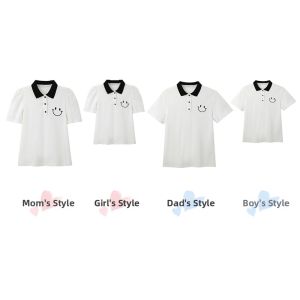 Family Matching Summer Polo Shirts Set 3-4 Pieces