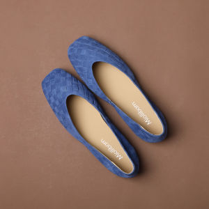 MIOLLIBARN | Red Suede Flat French Style Soft Sole Shoes
