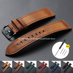 Vintage Retro Genuine Leather Watch Band 18mm 20mm 22mm 24mm Quick Release Soft Watch Bracelet Men Women Watch Strap Accessories