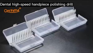 Dentst Dental Flame & Cone & Round White Stone Polishing FG Burs FL2 CN1 RD1 Bur