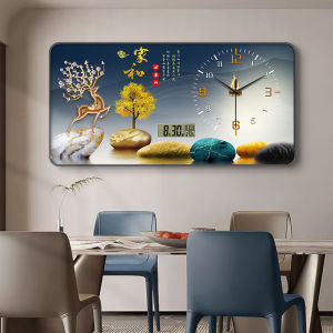 Modern Luxury Restaurant Decorative Painting Wall Clock Artistic Calendar Design for Living Room And Dining Room Home Decor