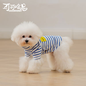 Áo Khoác Mùa Xuân Hè Cho Chó Teddy Bichon Cotton Vest Mỏng Hai Chân Quần Áo Cho Thú Cưng Pomeranian Áo Khoác Cho Chó Nhỏ