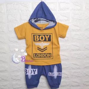 BOBOBAM BAJU BAYI LAKI LAKI SETELAN ANAK COWO LUCU STELAN COWOK 6 12 BULAN KEREN TRENDY KEKINIAN HOODIE BOY