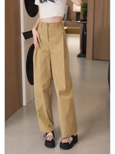 MANMI | Quần Tapered Dễ Thương Mùa Hè Cao Thắt Lưng