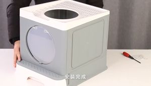 MeowLo Foldable Cat Litter Box Portable Cat Toilet Cat Litter Box with Drawer Bekas Pasir Kucing Besar Tandas Kucing