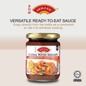 DOLLEE NASI LEMAK SAMBAL 240GM / SAMBAL WITH SHRIMP 230GM