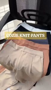 Celana Kulot Cozie Knit Pants Ukuran MLXLXXL Kulot Highwaist Loose Pants Kulot Rib Premium