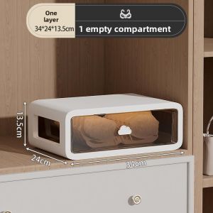MONLEYTA | Home Use Drawer Type Underwear Socks Storage Box Three In One Organizer Tool Plastic Material Large Size For Everyone