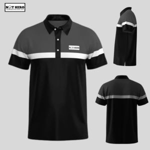 Kaos kerah polo pria casual kombinasi terbaru lengan pendek