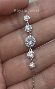WBR 051 PROMO - Gelang Perak Sterling EMAS PUTIH ASLI KOREA (Awet 7 tahun++) Free Box Mika dengan VIDEO gelang tangan wanita elegant modis trendi diskon terbaik cck kado murah bisa bayar di tempat COD mewah terbaik garansi