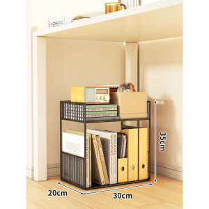 Portable Under-Desk Storage Shelf With Wheels