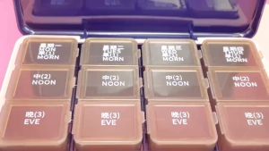 Pill Organizer 24 Compartments Date Reminder 3 Times One Day Portable Clear Food Grade Plastic 7 Days Weekly Travel Capsule Tablet Storage Box Traveling Supplies