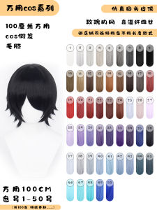 Phụ Kiện Trang Phục Cosplay Tóc Ngắn Nhiều Màu Kiểu Anime Có Khóa Kéo Bên Trong Phụ Kiện Tóc Đa Năng Cho Tiệc Hóa Trang