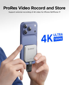 ORICO 2000 MB/giây usb3.2 Gen2 Mini MagSafe cực kỳ di động SSD 512GB | 1TB | 2TB cho Iphone 17 16 15 Pro/Max ProRes 4k ProRes HDR cho Andriod OS máy tính bảng