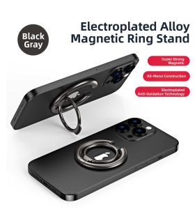 RQZN | Magnetic Phone Stand Ring Mount Desk Support 360° Adjustable Metal Magnetic Phone Holder