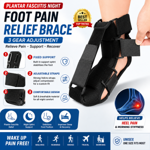 Comfortable Night Foot Splint - Adjustable Support Sock for Plantar Fascia and Achilles Tendon Comfort