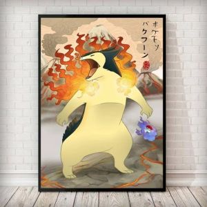 Pokemon Canvas Painting Pikachu Charmander Squirtle Bulbasaur Anime Poster Print Mural Picture Wall Art Home Decor Gifts Cuadros