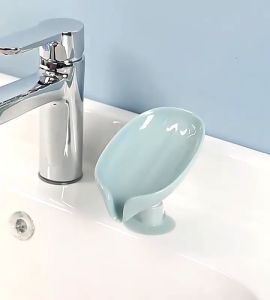 Đĩa Đựng Xà Phòng Hình Chiếc Lá Có Rãnh Thoát Nước - Khay Nhựa Đựng Xà Phòng Hình Lá Sen - Hộp Đựng Xà Phòng Chiếc Lá Kiểu Dáng Hàn Quốc - Kệ nhà tắm - Kệ để xà bông nhà vệ sinh