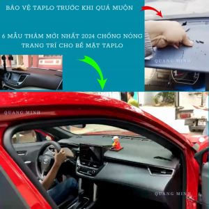 Thảm taplo kia Carens Fom cũ Chất Liệu Cao Cấp (6 Mẫu Lựa Chọn)