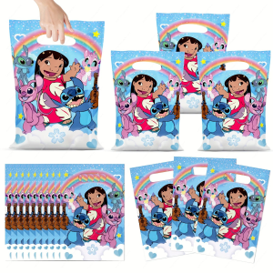 Disney | New Cartoon Characters Design Party Gift Bag Cartoon Theme Candy Bag Storage Bag Baby Shower Party Supplies Decorations Gifts