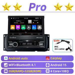 For Opel Movano 2004-2010 7" Telescopic Screen Android 1 Din Car Stereo CarPlay GPS Multimedia Radio Autoradio Head Unit